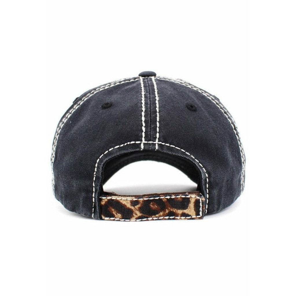 BLACK BASEBALL BABE CAP