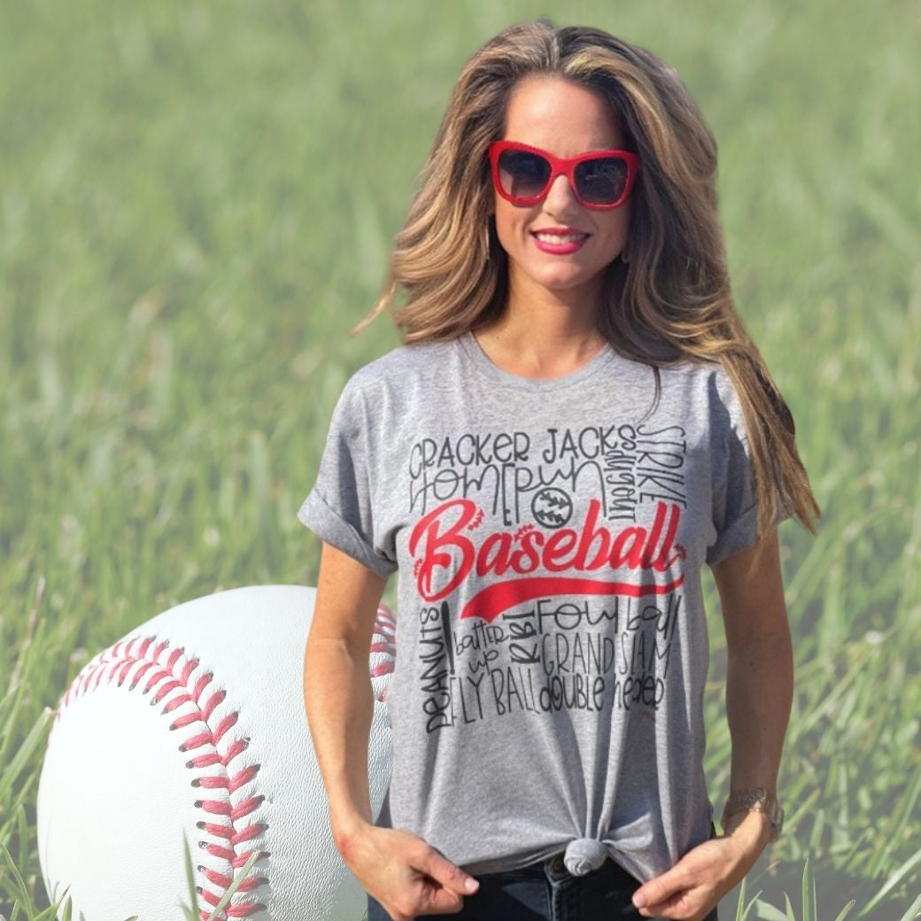 gray baseball spirit shirt