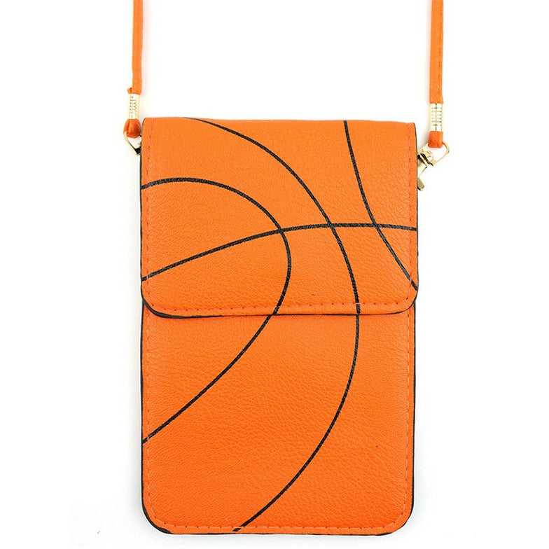 basketball crossbody cell phone purse