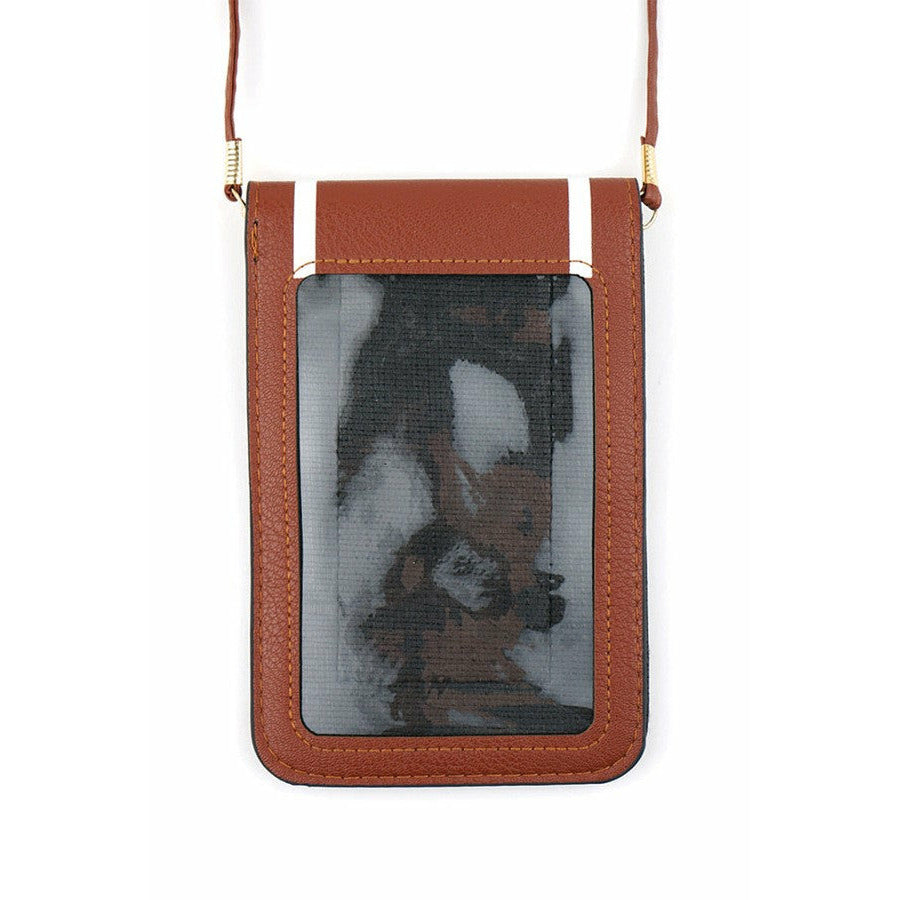 football crossbody cell phone purse