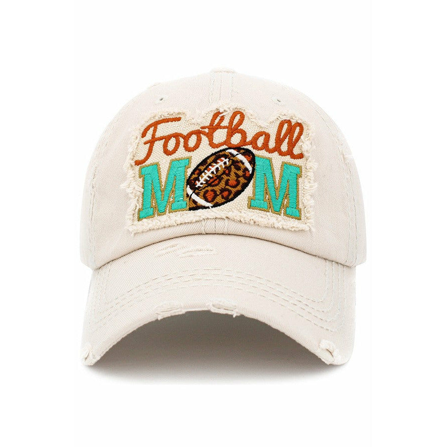 ivory football mom cap