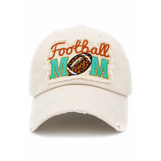 ivory football mom cap