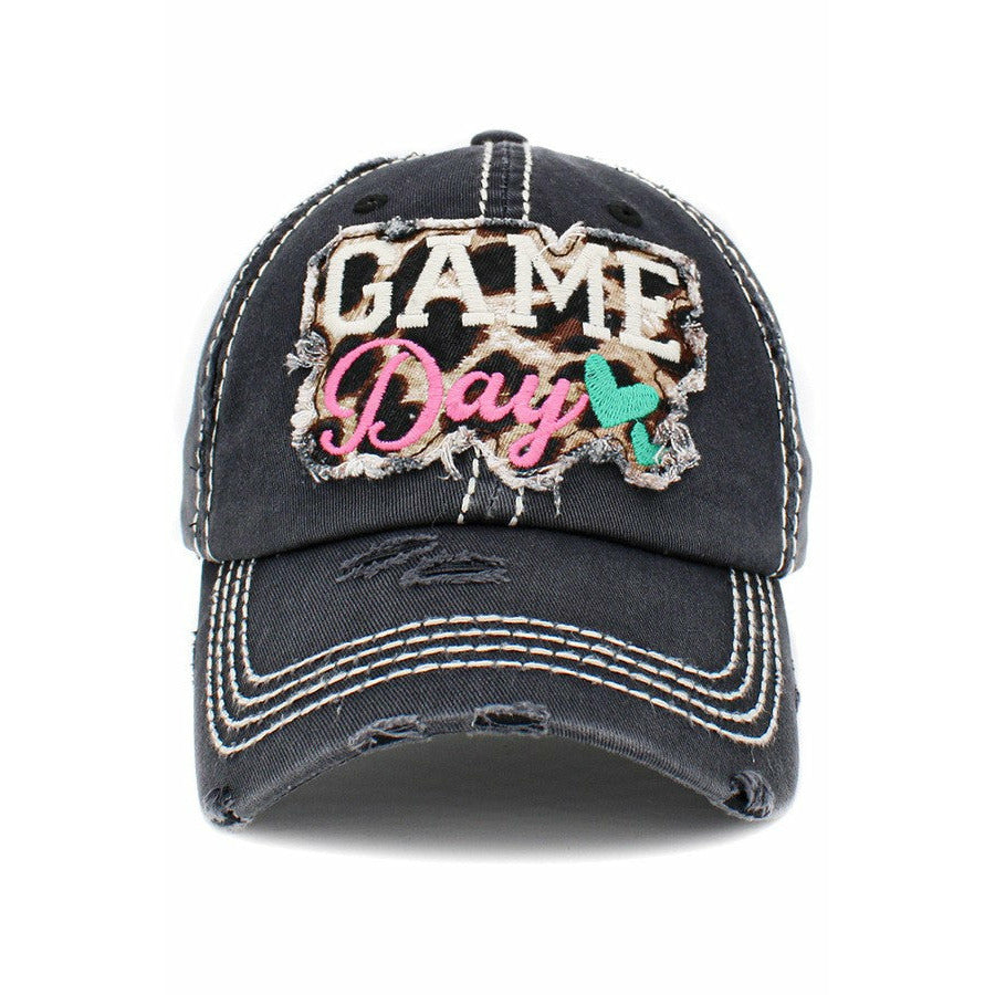 black game day cap