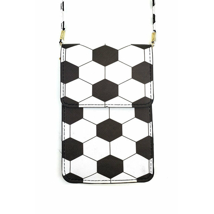 SOCCER CELL PHONE PURSE: Crossbody Purse