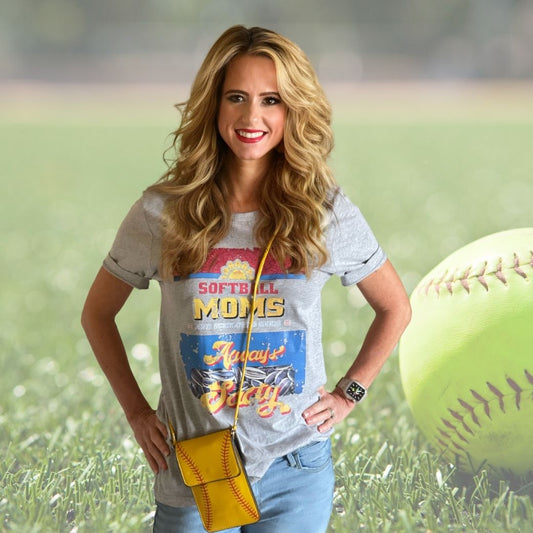 SOFTBALL CELLPHONE PURSE: Crossbody Purse