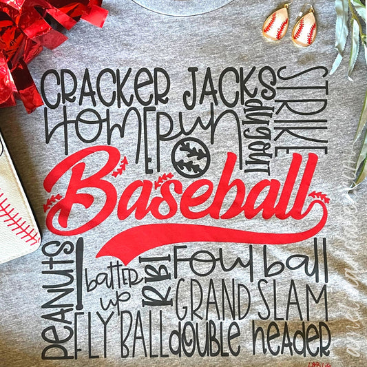 gray baseball spirit shirt