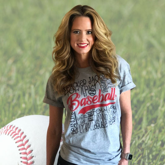 Grey Baseball spirit shirt