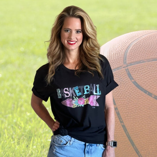 black basketball spirit shirt