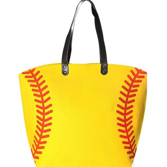 large softball tote bag